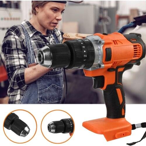 3 In 1 Brushless Electric Impact Hammer Drill Screwdriver 13mm 20-95 Nm Torque Cordless Impact Drill for Makita Battery 18V 21V