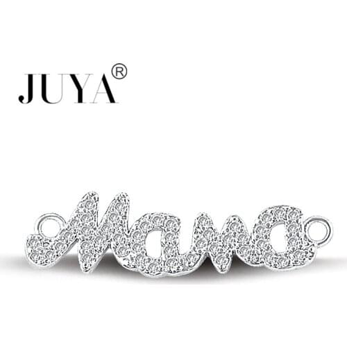 Jewellery Findings Components Popular Trendy Mama Charm Pendant Connectors For Jewelry Making DIY Bracelets Accessories Mom gift