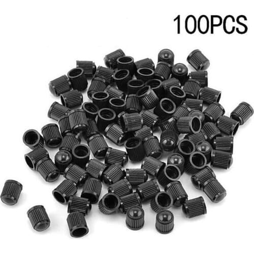 80% Hot Sale 100Pcs Plastic Auto Car Bike Motorcycle Truck Wheel Tire Tyre Valve Stem Caps Exterior Accessories