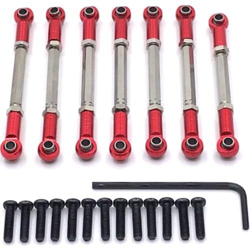 Metal Linkage Servo Pull Rod Steering Tie Rod Set for Wltoys 104001 1/10 RC Car Upgrade Parts Accessories