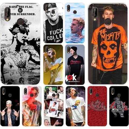 122H Mgk Machine Gun Kelly Lace Up Soft Silicone Tpu Cover Case for huawei p 20 lite pro y6 2017 mate 10 lite