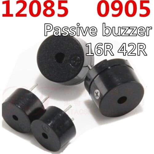 100pcs/lot Passive Buzzer AC 12MM*8.5MM 12085 16R 42R Resistance 3V 5V 9V 12V In Common Use New Wholesale