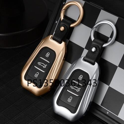 Suitable for Peugeot 308 408 508 2008 4008 5008 metal key cover shell buckle