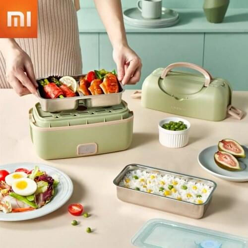 Xiaomi Liren Portable Cooking Electric Lunch Box Multifunctional Plug-in Electric Heating Cooking Large Capacity Double Layer