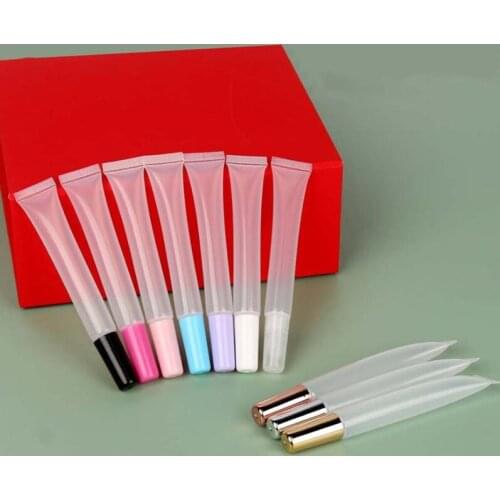 300pcs 15ml Empty Lip Gloss Tubes Lipstick Tube Lip Balm Soft Tube Makeup Squeeze Clear Lip Gloss Tube Container