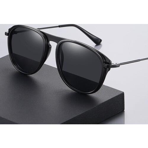 Men Polarized Sunglasses TR90 Oversized Frame 2021 New Fashion Rays Brand Designer Sun Glasses for Men Women Goggle UV400
