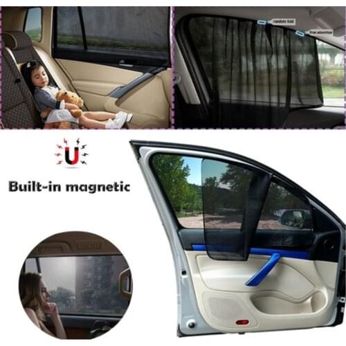 Car sun shield sun shield heat insulation sun shield side sun shield magnetic retractable car curtain car accessories accessori