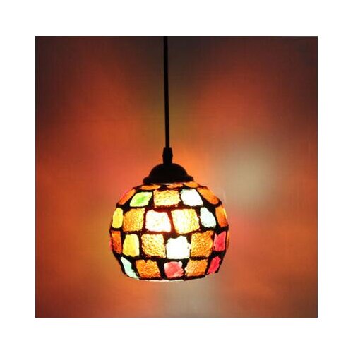 Light continental retro bar entrance lamps club Pendant Lights Western-style food restaurant art mosaic glass pendants DF136