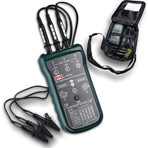Mastech MS5900 120V-400V, VC850 200V-480V, VC850A 200V-600V AC Three Phase Rotation Indicator Meter