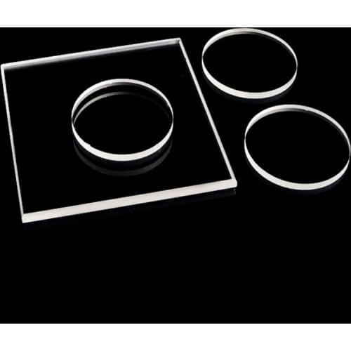 Ultraviolet JGS2 Diameter 21/22/23/24/25mm Round Quartz Glass Lens UV-visible Temperature 1200 Celsius Window Lens Dust Cover