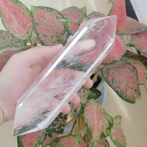 Hoge Temperatuur Smelten Wit Kristal Scepter, Reiki Healing, Fengshui