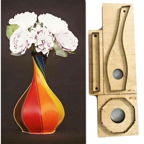 Japan Steel Blade Rule Die Cut Steel Punch vase Cutting Mold Wood Dies for Leather Cutter for Leather Crafts 220x50x130x80mm