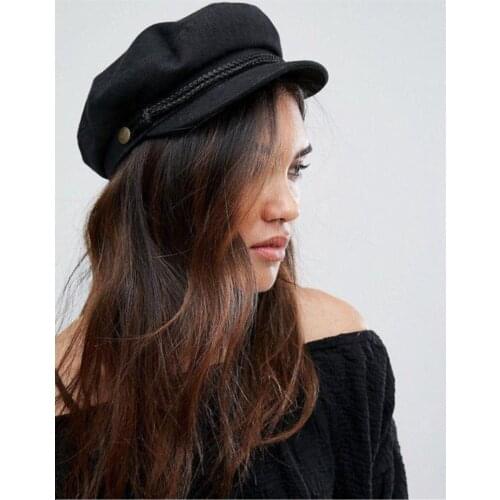 YENİ ÜRÜN 2021 TARZ STİL ŞIK Kadın Siyah Kasket Şapka