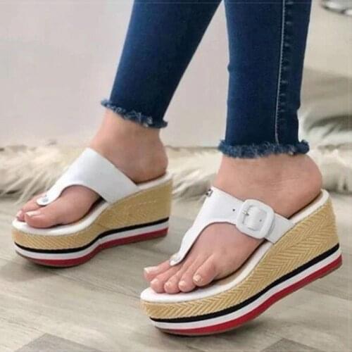 Women Sandals Fashion Women Heels Sandals For Summer Shoes Woman Flip Flop With Platform Sandals Chaussure Femme Wedges Shoes
