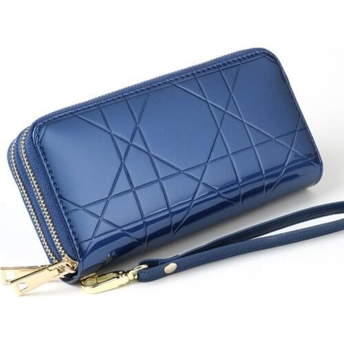 Women Wallet Fashion Luxury Female Money Coin Purses Wristband Ladies Card Holder Double Zipper Large Capacity Packet Handbags