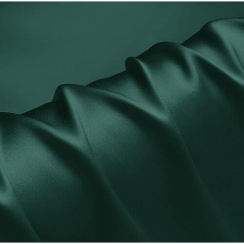 100% silk fabric 16 19 22m/m thick 45"( 114cm )width beryl green pure satin charmeuse luxury DIY clothes bedding silk fabric