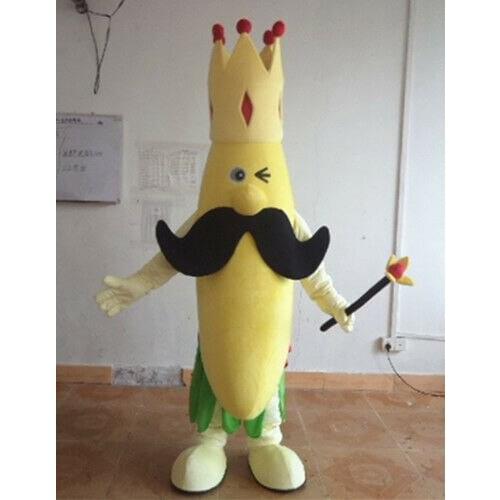 2019 Banana King Mascot Costume Suit Cosplay Halloween Party Xmas Dress Adult Us Event Unisex Cartoon Apparel Cosplay Halloween