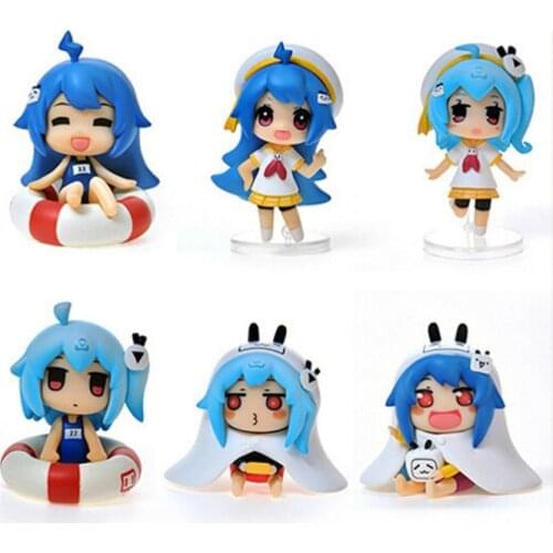 6pcs/lot 7cm bilibili Himouto! Umaru-chan Doma Umaru lovely action figure toys collection Christmas gift