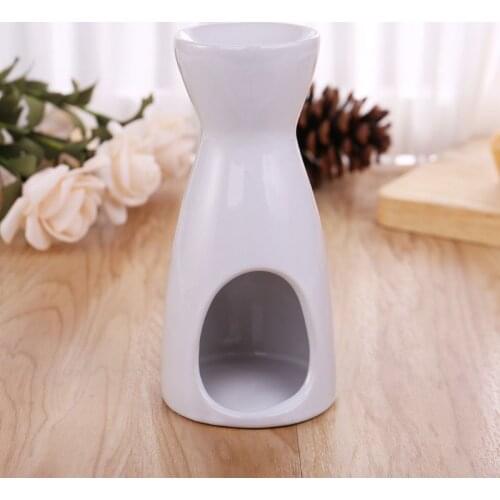 White Ceramic Candle Holder Wax Oil Burner Fragrance Aromatherapy Candlestick Wedding Home Decoration Candelabros Decorativos