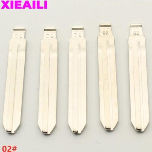 Side Slot) OEM 50Pcs 02# Blank Remote Uncut Key Blade For Toyota Camry/Reiz/Corolla/Rav4 S344