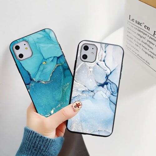Marble Stone Pattern Phone Case For iPhone 12 Mini Pro Max 11 Pro Max X XR XS Max 7 8 6s Plus SE 2020 Soft Silicone Back Cover
