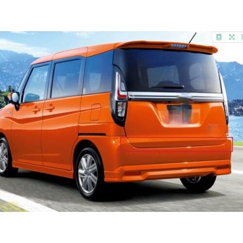 For Suzuki Solio 2021 2022 Stainless Steel Rear Trunk Lid Tailgate Cover Trim Decoration Streamer Molding Strip Car Styling