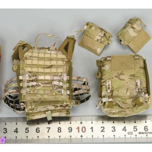 Easy Simple ES 1/6th 06028 A Military Equipment Chest Hanging Bags Vest Model For 12inch Body Doll Collectable