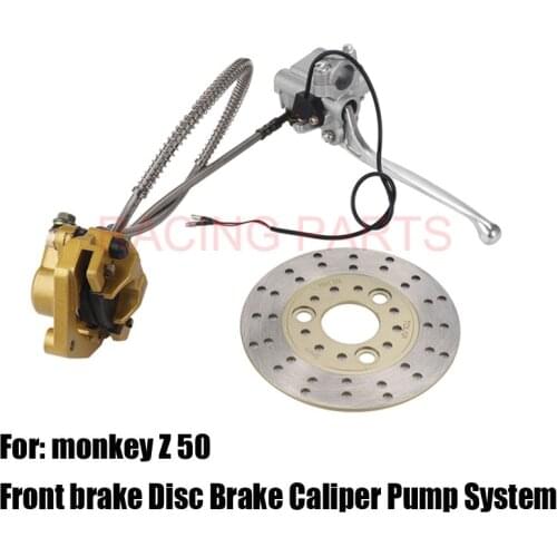Hydraulic Front Disc Brake Caliper Pump System with brake dics For Honda Monkey Z50 Bike Z50R