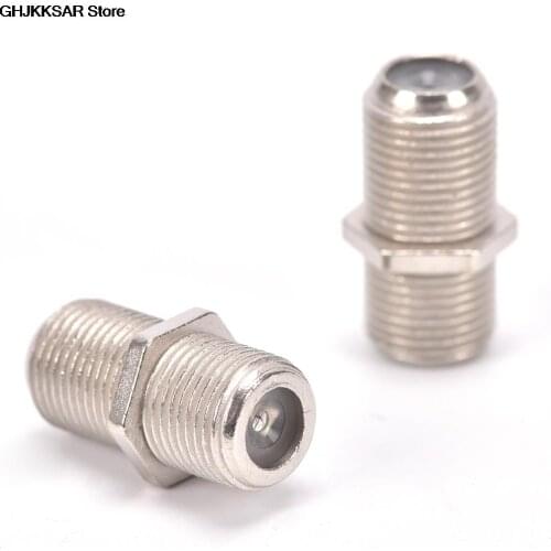 High Quality 10pcs/Pack Female F/F Jack RG6 Coax Coaxial Cable Used In Video F Type Coupler Adapter Connector