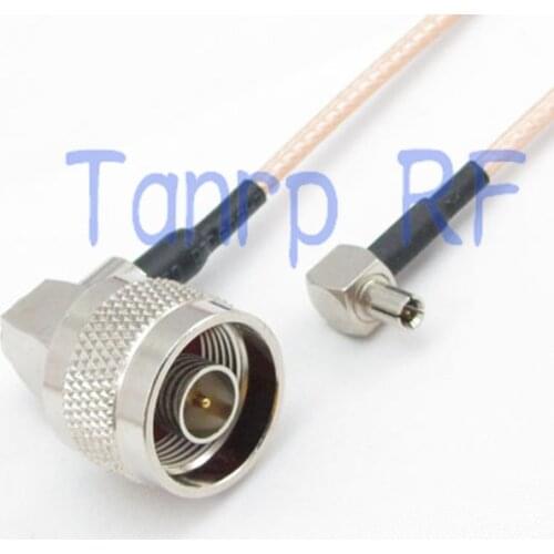 50CM Pigtail coaxial jumper cable RG316 extension cord 20inch N male to TS9 male both plug right angle RF adapter connector