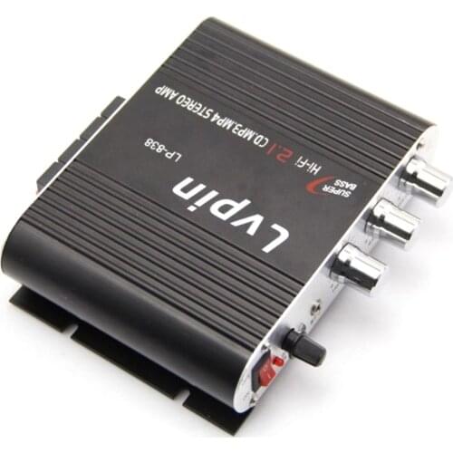 Lp-838 Car Amplifier 2.1 Channel Computer Home Small Amplifier Car Amplifier Machine Subwoofer Amplifier