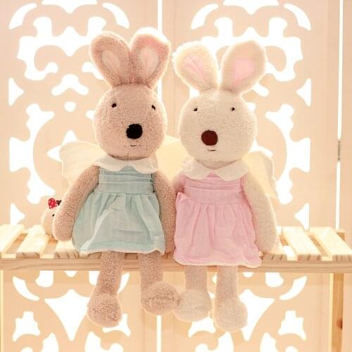 Cute cartoon animal rabbit dress 30 cm children Le Sucre rabbit plush toy skirt sweater dress dress up couple boy girl toy gift