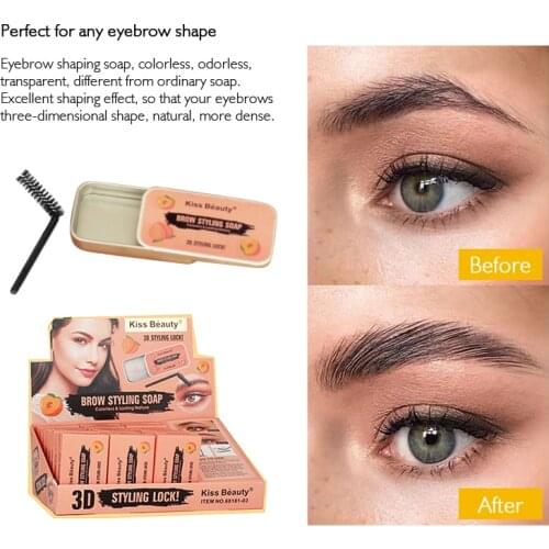 Wild Eyebrow Shaping Soap New Fasion Transparent Natural Eyebrow Styling Soap Lasting Waterproof Brow Shaping Gel TSLM1