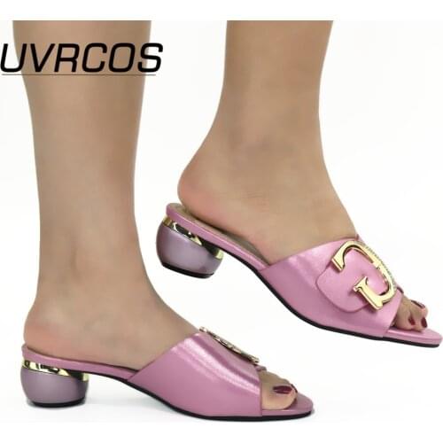 New Arrival Designer Shoes Women Luxury 2021 Latest Nigerian Women Party Pumps Decorated with Rhinestone High Heels Wedding Shoe