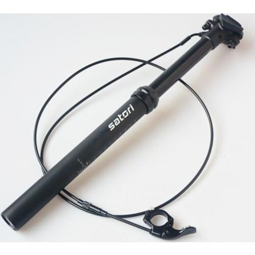 SATORI Wire Remote Control Bike Seatpost Lift Seat Post Downhill DH FR AM XC Air Pressure Adjustment Seatpost 30.9/31.6X440MM