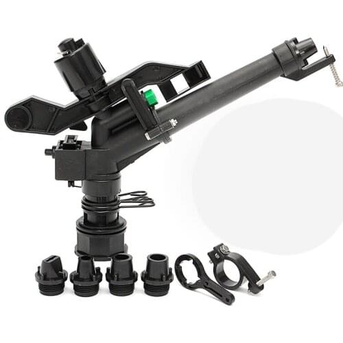 PP Irrigation Spray with 5 Nozzles 5.5 Inches Long-Range Field Rotation Rocker Arm Spray with Bracket Garden Supplies