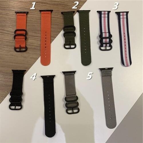 Buckle Nylon Strap for Apple Watch Series 6/5/4/3/2/1/SE Watchband for iWatch Edition Bracelet 30 40 42 44MM Waterproof Band