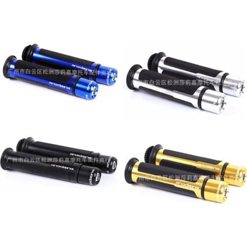 CNC moto handle grips with bar end 22MM universal aluminum alloy scooter parts motorbike handlebar end decal motorcycle grip