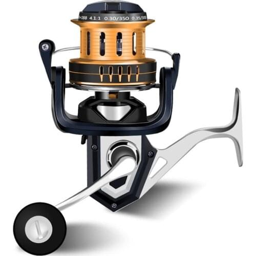 LINNWL Fishing Reel Spinning 5.0:1/4.7 :1 Gear Ratio Saltwater Fishing Reels Metal Spool Spinning Fishing Reel Left/Right Handle