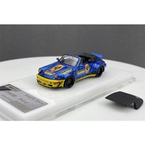 HPI64 1:64 RWB 964 Blue Roadster Removeable Resin Model Car