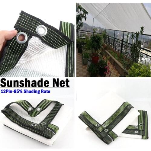 12Pin White Anti-UV HDPE Sunshade Net Balcony Safety Privacy Nets Garden Succulent Plant Shelter Thicken Courtyard Fence Netting