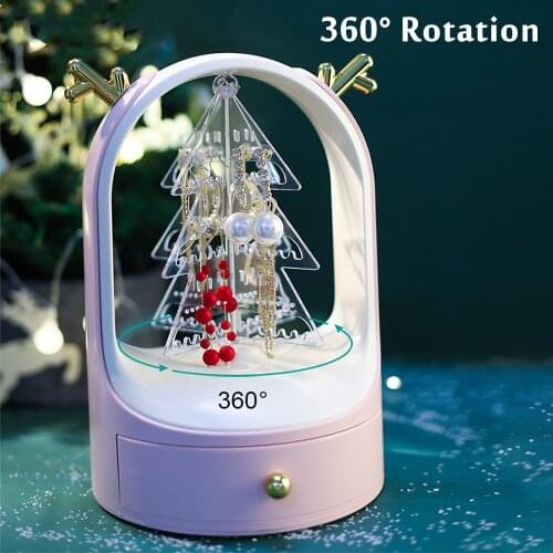 Jewelry Storage Box Exquisite Ring Case Luxury Large-Capacity Storage Acrylic Exquisite Shelf Display Box Jewelry Storage Box