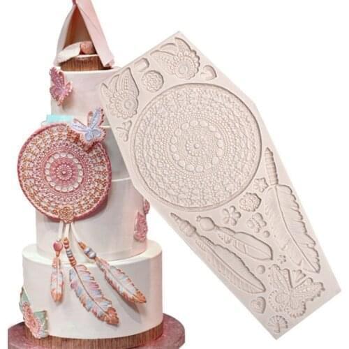 Silicone Mold Feather Sugarcraft Cupcake Chocolate Baking Mold Fondant Cake Decorating Tools