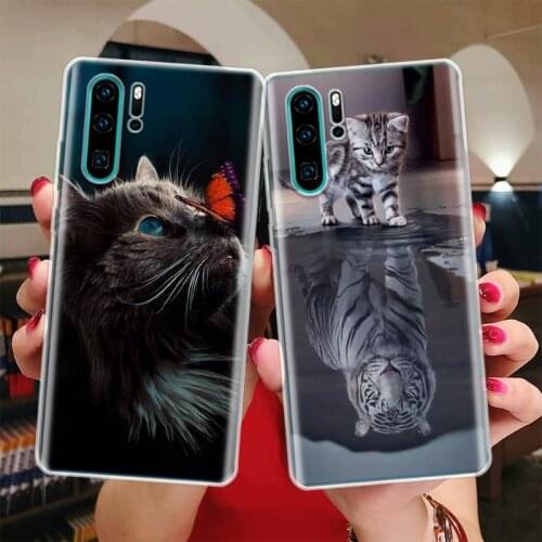 Cool Animal Big Cat Tiger Silicon Phone Case For Huawei Honor 10 9 20 Lite Y5 Y6 Y7 Y9 9X 8X 8S 8A 7X 7A 7S Pro + 10i20i Coque