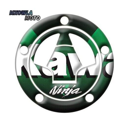 For Ninja ZX6R ZX10R Z1000 Z1000SX Z800 ER6N VN650 Carbon Fiber Tank Pad 3D Gas Cap Decal Protector Cover