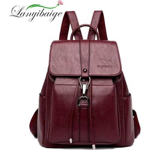 Women Backpacks mochila feminina school bag For Girls women traveling backpack Sac A Dos high quality leather ladys Shoulder Bag