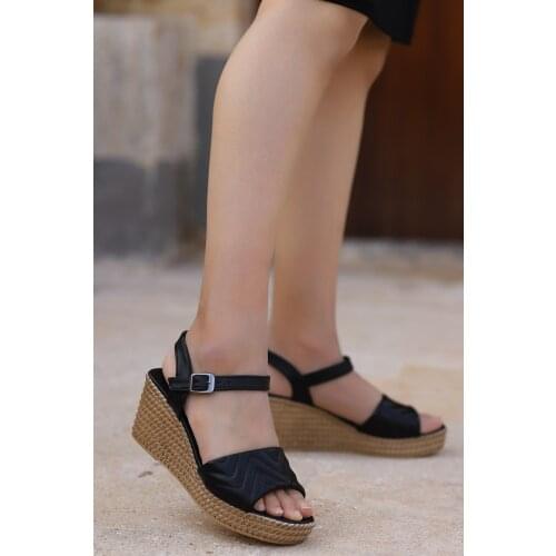 Woggo Pnt 439026 Skin Daily 7 Cm Wedges Female slippers Womens Slippers Woman slippers