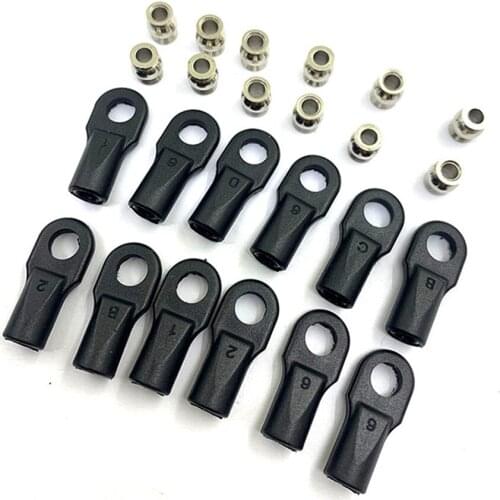 12 pcs Plastic Tie Rod Ends Set #5347 for TRAXXAS 1/10 E-REVO REVO SUMMIT RC Car Upgrade Parts Link with Rod Ends Spare Parts