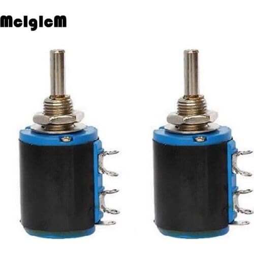 2pcs WXD3-12 5 ring multi-circle precision wire-wound potentiometer 10K ohm