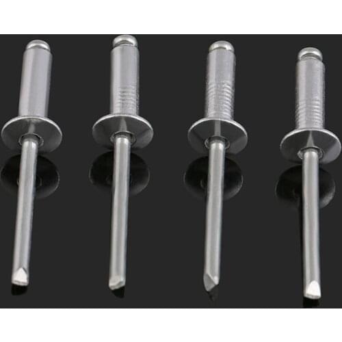 2.4/3.2/4/5/6.4mm Aluminum flat round head pull rivet blind rivet pull cap nail